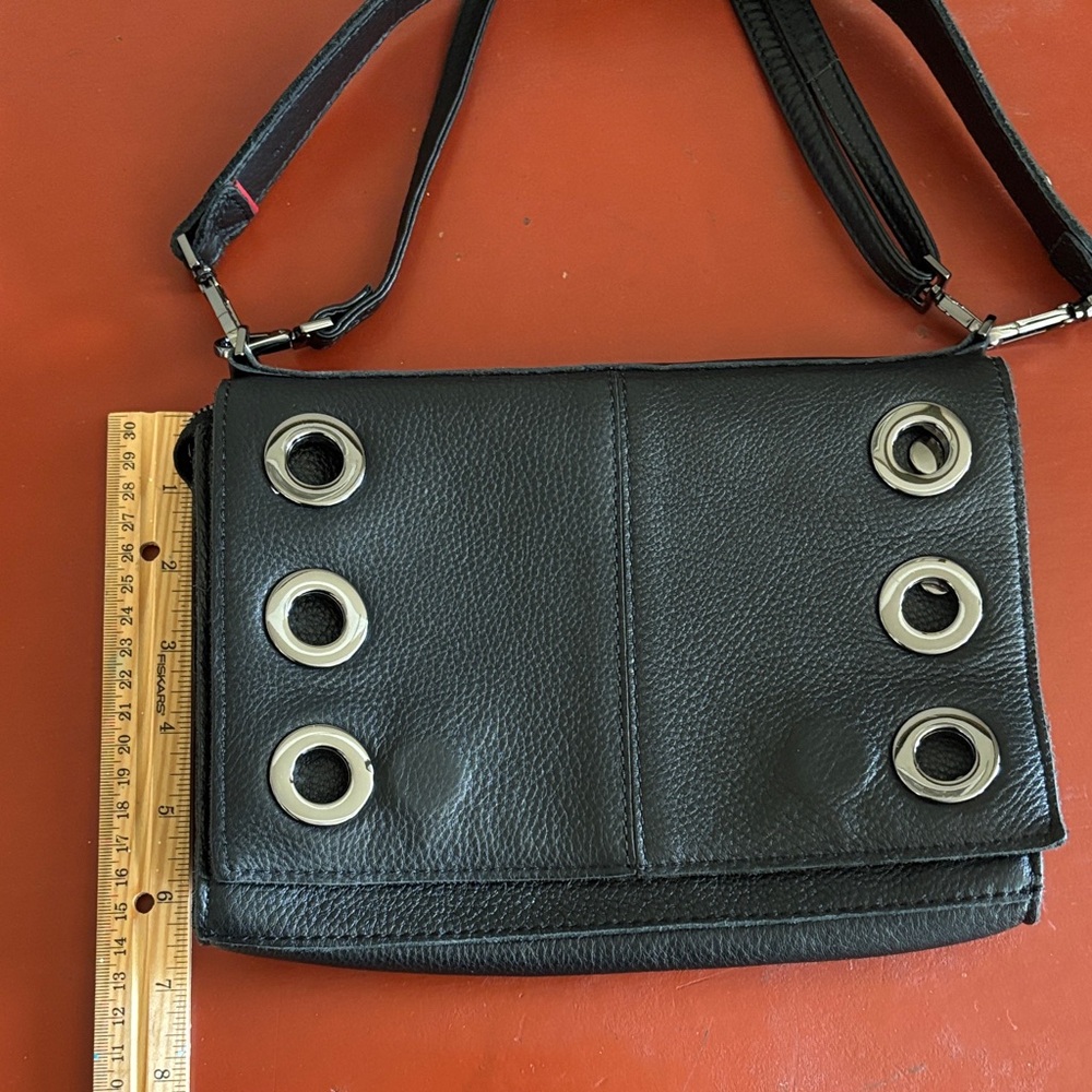 Hammitt Black Crossbody Bag with gunmetal Accents - Picture 5 of 10